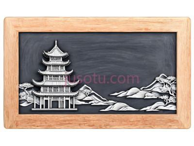 塔,手绘,白色, PNG