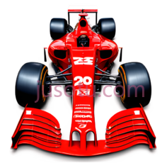 F1赛车,红色PNG