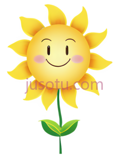 向日葵,卡通,黄色PNG