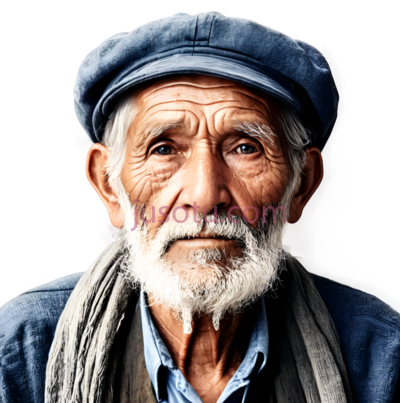 人像,老渔夫, PNG