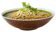 面条,中式汤面,棕色PNG