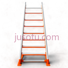 梯子,白色,橙色PNG