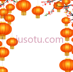 灯笼,中国风,橙色PNG