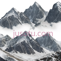 雪山,写实,白色, PNG