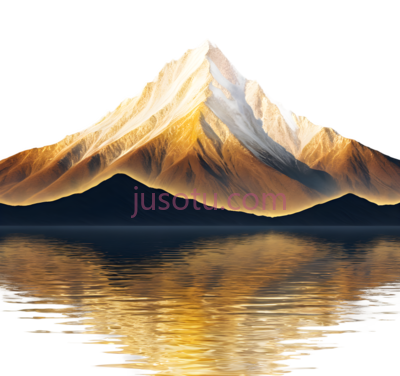 山峰,插画,白色,黄色, PNG