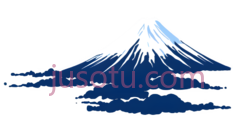 富士山,插画,白色,蓝色PNG