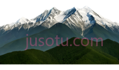 雪山,自然景观,白色,绿色PNG