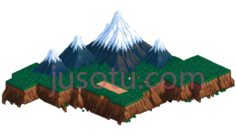 岛屿,卡通,绿色, 白色, 棕色PNG