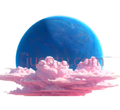 星球,抽象,蓝色PNG