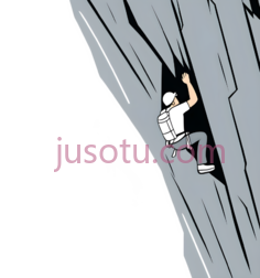 攀岩者,卡通,白色,灰色PNG
