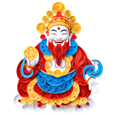 红色,金色,财神PNG