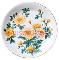 瓷器,茶盘,菊花PNG