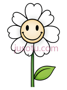 花,笑脸PNG