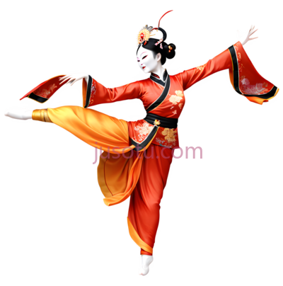 舞者,舞蹈服饰,红色,橙色, PNG