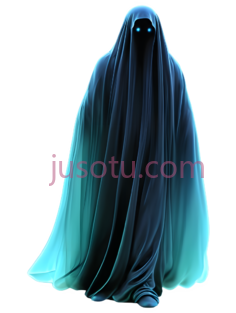 幽灵,神秘,蓝色PNG