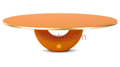 盘子,橙色, PNG