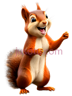 松鼠,卡通,棕色,白色PNG