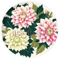 菊花,插画,粉色,白色PNG