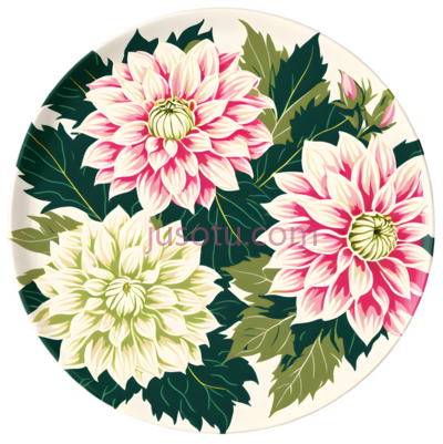 菊花,插画,粉色,白色, PNG