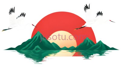 仙鹤,白色, PNG
