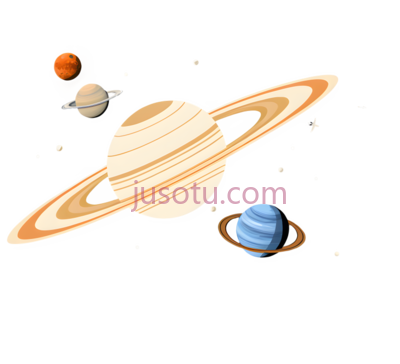 土星,木星,火星,水星,卡通,灰色, PNG