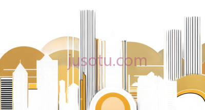 城市建筑,现代抽象,白色,黄色, PNG