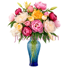 花束,粉色,黄色,橙色PNG