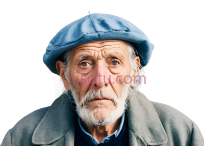 人像,老渔民, PNG