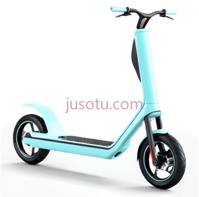 电动滑板车,现代,浅蓝色, PNG