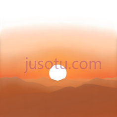 日落,橙PNG