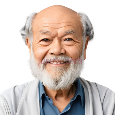 老人,休闲,白色,灰色,蓝色, PNG