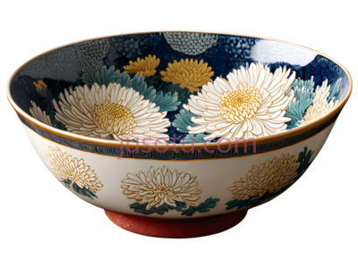 菊花,陶瓷碗,釉面, PNG