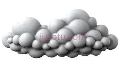 云,3D,白色, PNG