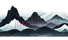 山脉,抽象,白色,灰色PNG