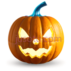 南瓜灯,万圣节雕刻,橙色PNG