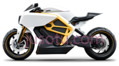 摩托车,现代,白色,黄色PNG