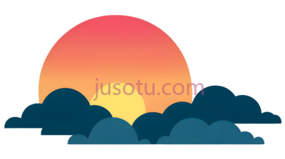 日落,夕阳, PNG