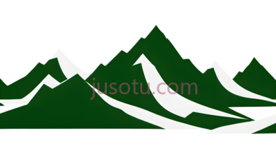 山脉,绿色, PNG