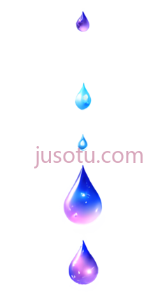 水滴,卡通,蓝色,紫色PNG