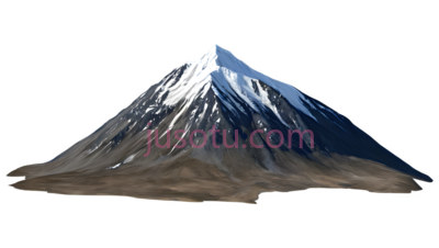 富士山,插画,白色,棕色, PNG