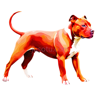 狗,3D,橙色, PNG