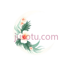 月亮,装饰性图案,白色, 绿色, 粉红色PNG