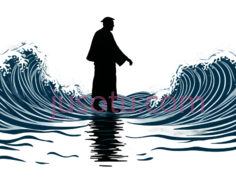 海浪,插画,蓝色,白色PNG