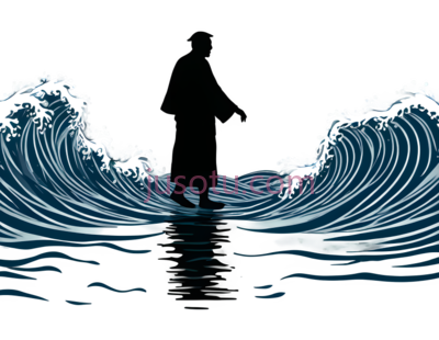 海浪,插画,蓝色,白色, PNG