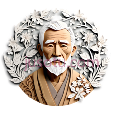 老人,花纹, PNG