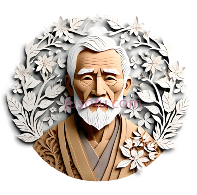 老人,花纹, PNG