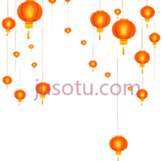灯笼,中国风,橙色PNG