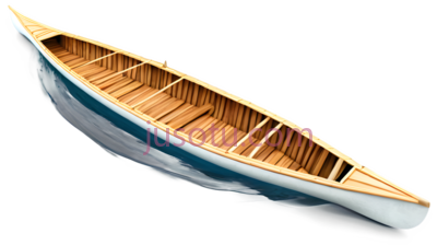 独木舟,现代3D,白色,棕色, PNG