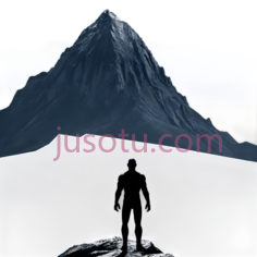 山,剪影,黑色PNG