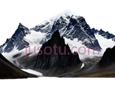 雪山,自然风光,白色,蓝色,灰色PNG